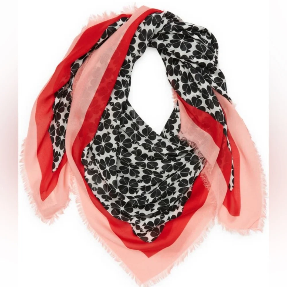 NWT Kate Spade Flower Scarf - Picture 1 of 3